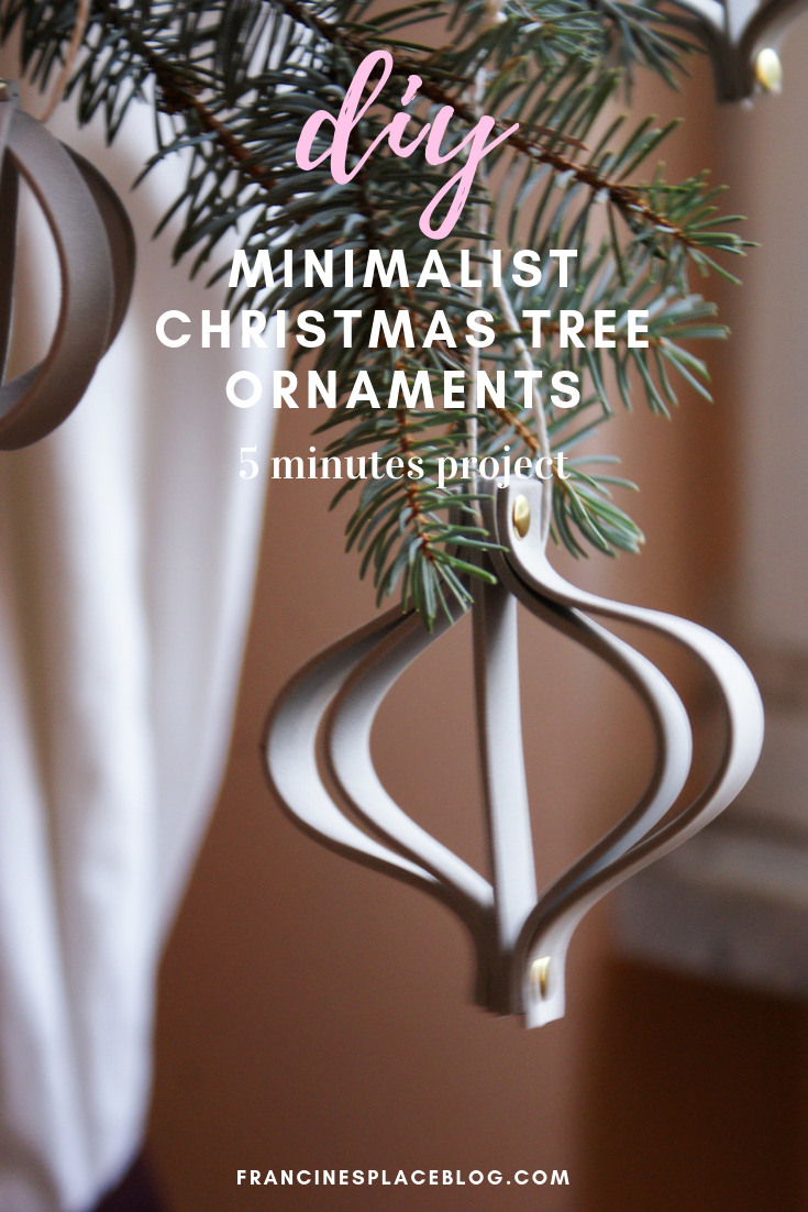 diy minimalist christmas tree ornaments last minute francinesplaceblog