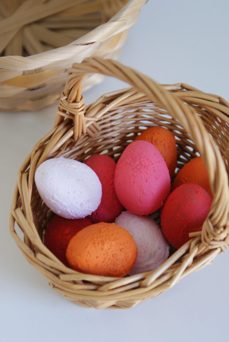 LAST MINUTE DIY TERRACOTTA EASTER EGGS DECORATION (WITH HOMEMADE PAINT ...