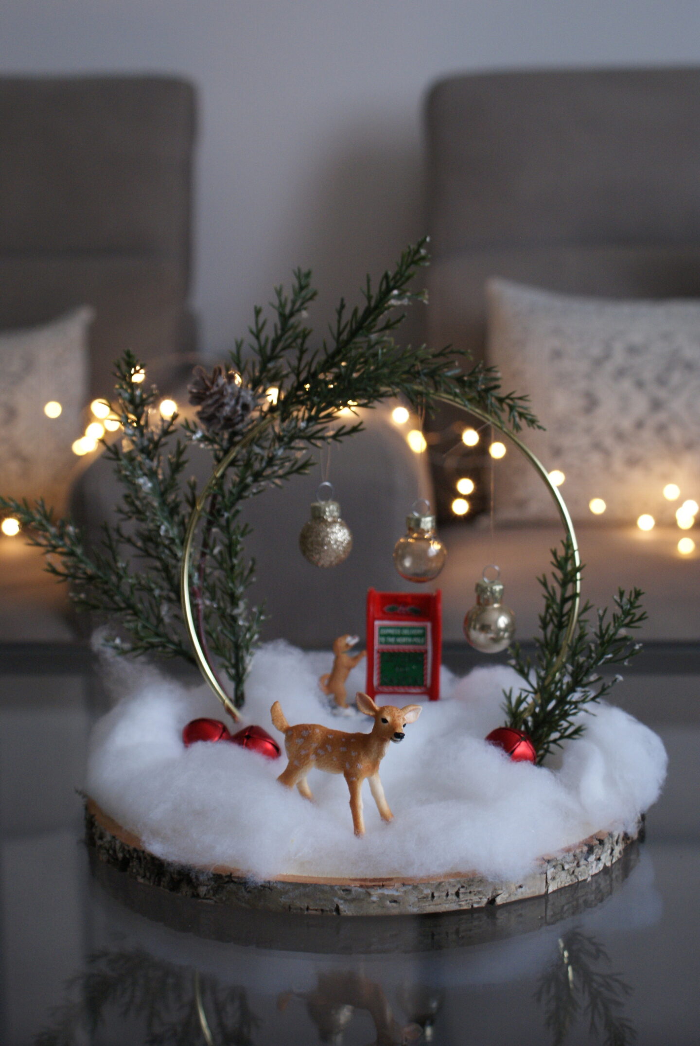 DIY STANDING MINIATURE CHRISTMAS AND WINTER SCENERY ORNAMENT